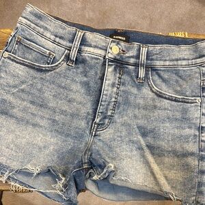 Express Light Blue Jean Shorts